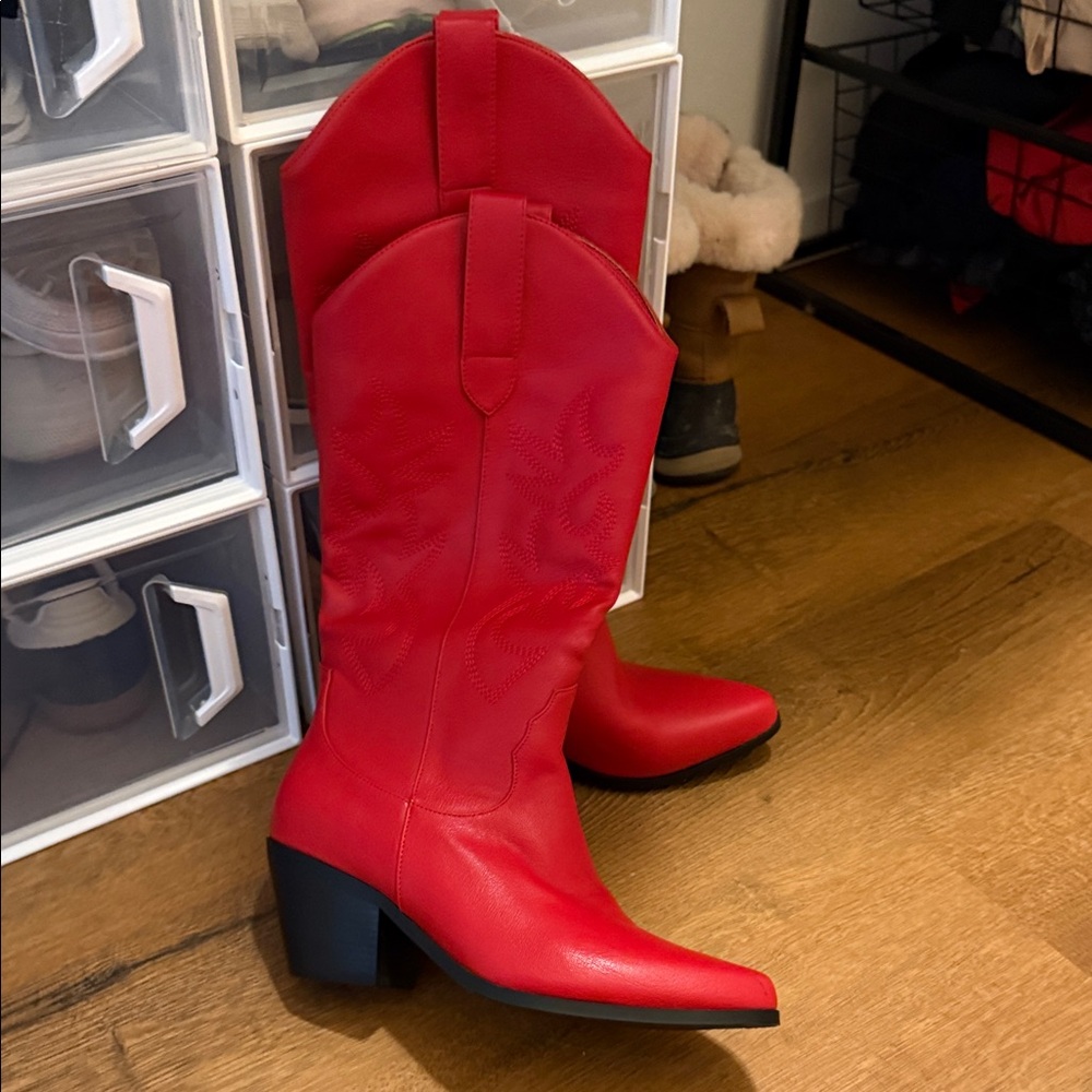 Red Western Cowboy Boots